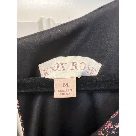 Knox Rose Women’s Sleeveless High Low Hem Boho Floral Dress Size M Multicolor - Picture 5 of 6